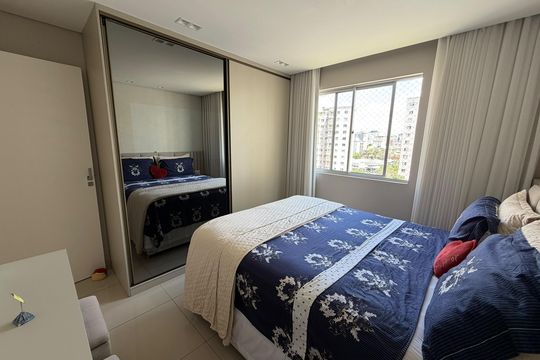 Suíte  de apartamento à venda com 3 quartos, 75m² em Paquetá, Belo Horizonte