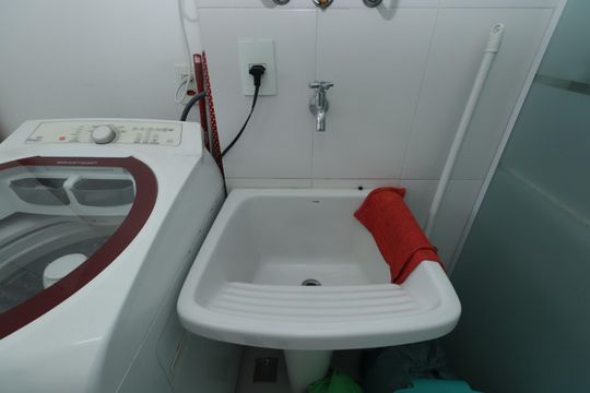 Área de Serviço de apartamento à venda com 2 quartos, 69m² em Chácara Seis de Outubro, São Paulo