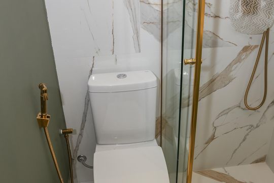Banheiro da suíte 1 de apartamento à venda com 3 quartos, 96m² em Perdizes, São Paulo