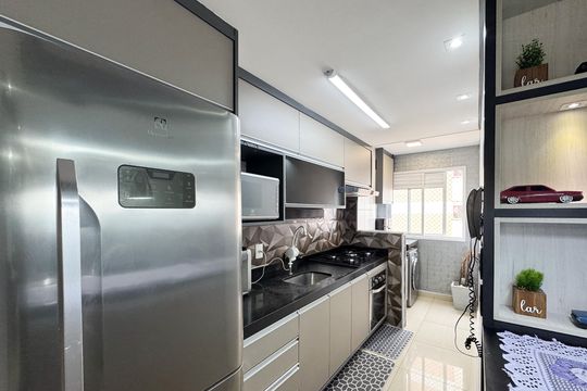 Cozinha de apartamento para alugar com 2 quartos, 55m² em Jd N Sra de Fatima, São Bernardo do Campo