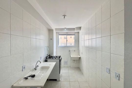 Cozinha de apartamento para alugar com 2 quartos, 49m² em Jardim Lourdes, Ferraz de Vasconcelos