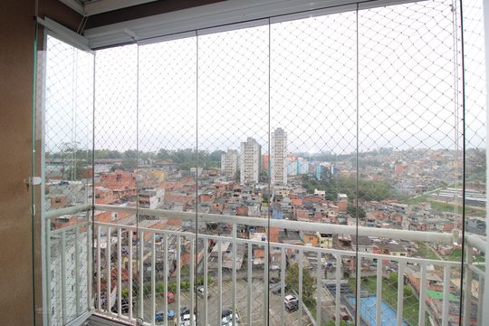 Varanda da sala de apartamento para alugar com 2 quartos, 49m² em Itaquera, São Paulo