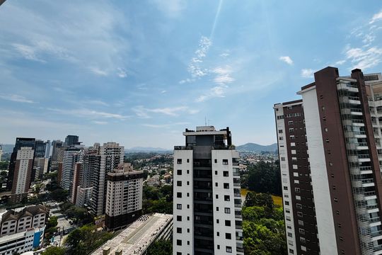 Vista da varanda de apartamento à venda com 2 quartos, 70m² em Melville Empresarial Ii, Barueri