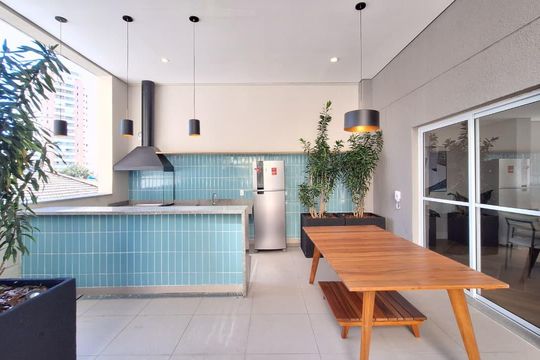 Área comum de apartamento para alugar com 1 quarto, 27m² em Pompeia, São Paulo