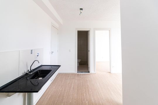 Cozinha de apartamento para alugar com 2 quartos, 34m² em Usina Piratininga, São Paulo