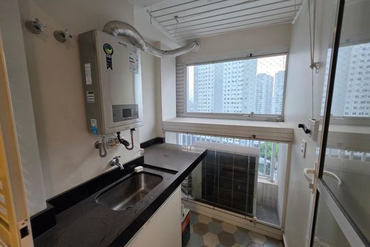 Área de serviço de apartamento à venda com 2 quartos, 71m² em Barra Funda, São Paulo