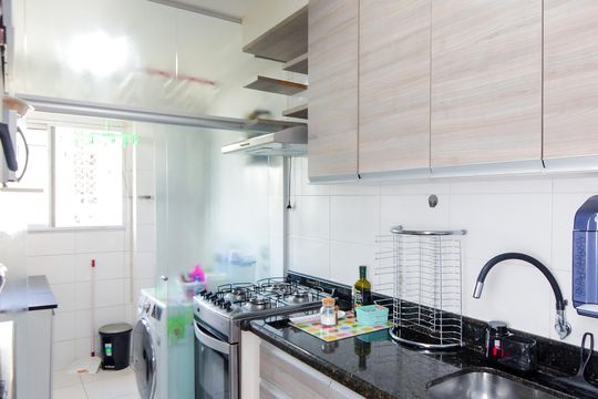 Cozinha  de apartamento para alugar com 2 quartos, 58m² em Jardim Nova Taboao, Guarulhos