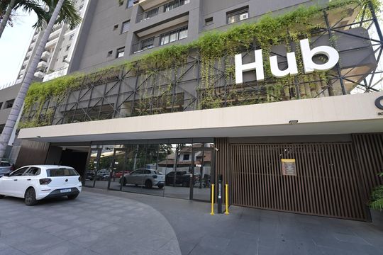 Fachada de apartamento para alugar com 1 quarto, 54m² em Setor Bueno, Goiânia