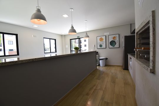 Área comum - Espaço Gourmet de apartamento para alugar com 2 quartos, 53m² em Hauer, Curitiba