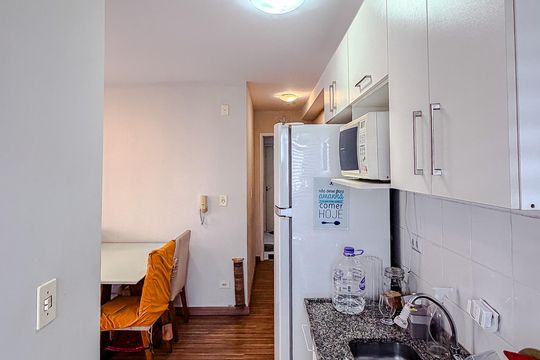 Cozinha de kitnet/studio para alugar com 1 quarto, 34m² em Cambuci, São Paulo