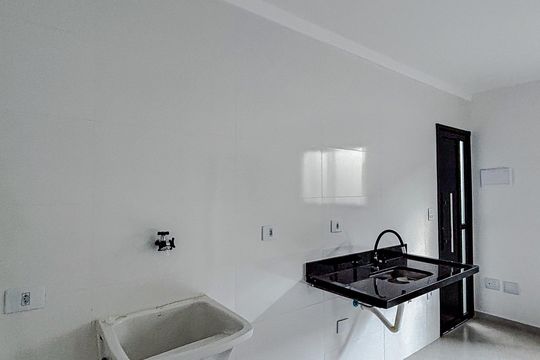 Cozinha e Área de Serviço de apartamento à venda com 2 quartos, 37m² em Vila Carrão, São Paulo