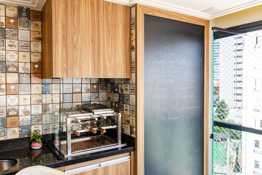 Cozinha de apartamento para alugar com 3 quartos, 108m² em Chácara Inglesa, São Paulo