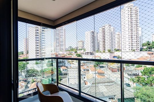 Varanda de apartamento para alugar com 3 quartos, 108m² em Chácara Inglesa, São Paulo