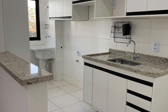 Cozinha de apartamento para alugar com 2 quartos, 51m² em Bonfim Paulista, Ribeirão Preto