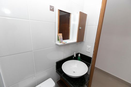 BANHEIRO de kitnet/studio para alugar com 1 quarto, 38m² em Vila Costa E Silva, Campinas