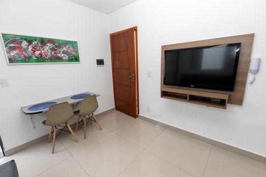 SALA E COZINHA INTEGRADOS de kitnet/studio para alugar com 1 quarto, 38m² em Vila Costa E Silva, Campinas