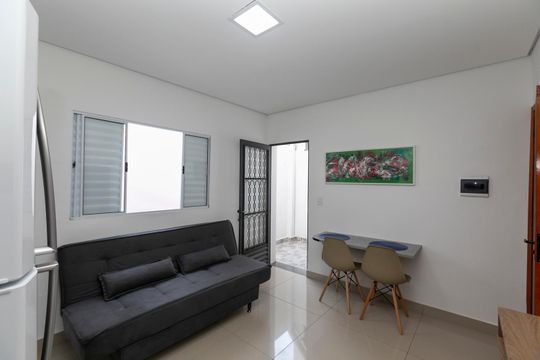 SALA E COZINHA INTEGRADOS de kitnet/studio para alugar com 1 quarto, 38m² em Vila Costa E Silva, Campinas