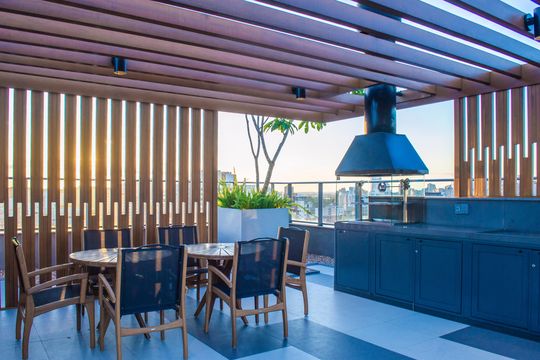 Área comum de kitnet/studio para alugar com 1 quarto, 27m² em Farroupilha, Porto Alegre
