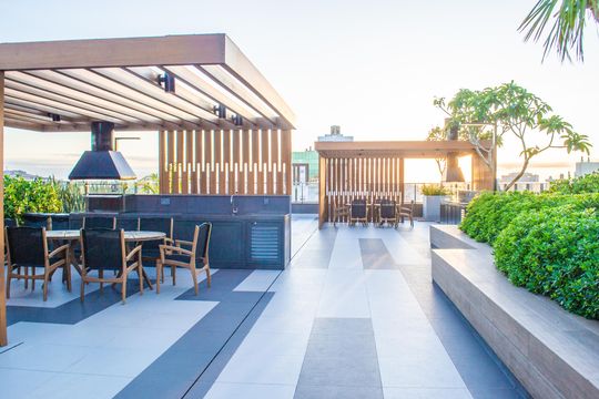 Área comum de kitnet/studio para alugar com 1 quarto, 27m² em Farroupilha, Porto Alegre