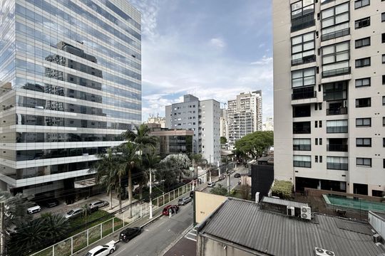 Vista  de kitnet/studio à venda com 1 quarto, 24m² em Vila Olímpia, São Paulo