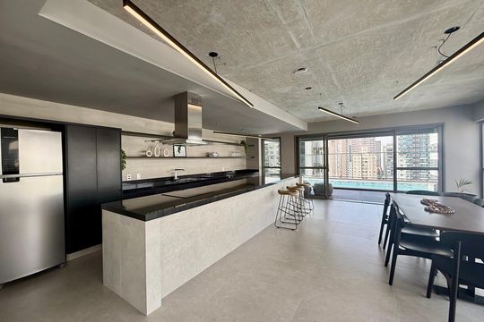 Salão de Festas  de kitnet/studio à venda com 1 quarto, 24m² em Vila Olímpia, São Paulo