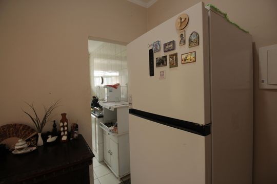 Cozinha e Área de Serviço de apartamento para alugar com 2 quartos, 82m² em José Menino, Santos