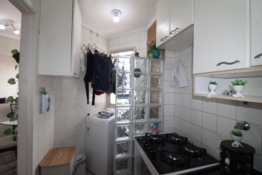 Cozinha de apartamento à venda com 2 quartos, 40m² em Lauzane Paulista, São Paulo