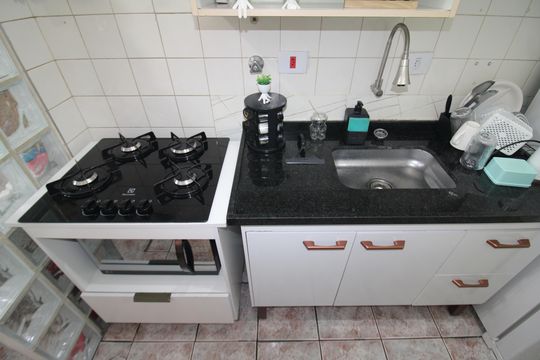 Cozinha de apartamento à venda com 2 quartos, 40m² em Lauzane Paulista, São Paulo