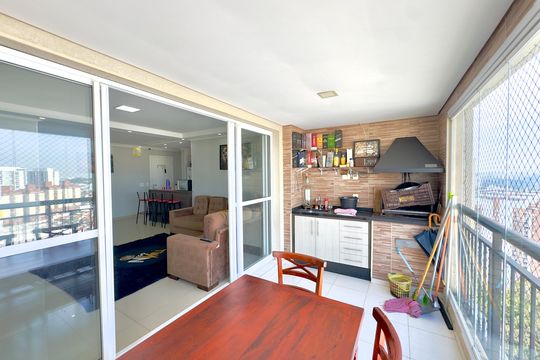 Varanda da Sala de apartamento para alugar com 2 quartos, 80m² em Jardim Flor da Montanha, Guarulhos