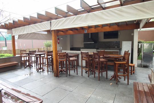 Área comum - Churrasqueira de apartamento para alugar com 4 quartos, 142m² em Jardim das Industrias, São José dos Campos