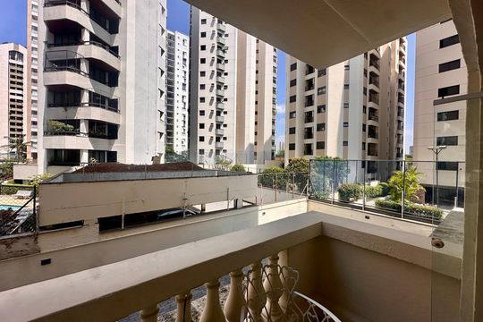 Varanda de apartamento à venda com 2 quartos, 96m² em Brooklin, São Paulo