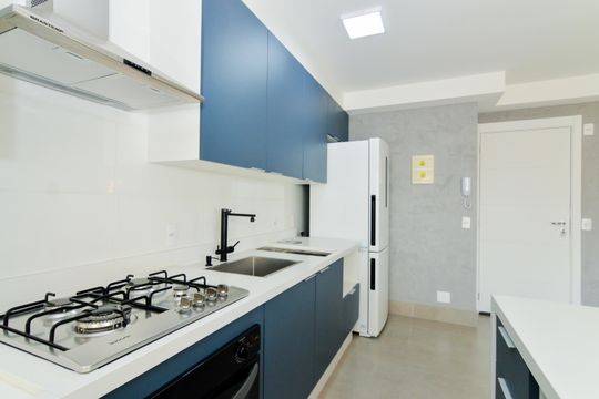 Cozinha de apartamento à venda com 2 quartos, 46m² em Jardim Flor da Montanha, Guarulhos