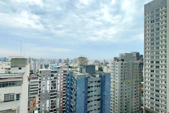 Vista de kitnet/studio para alugar com 1 quarto, 26m² em Pinheiros, São Paulo