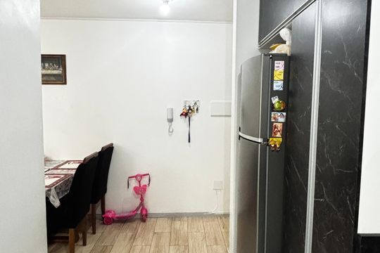 Cozinha de apartamento à venda com 2 quartos, 55m² em Vila Floresta, Santo André