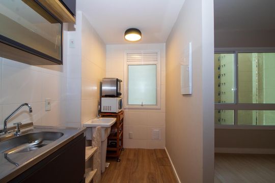 Cozinha de apartamento para alugar com 2 quartos, 65m² em Marechal Rondon, Canoas