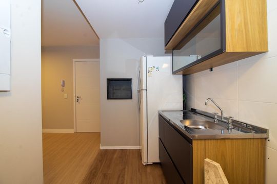 Cozinha de apartamento para alugar com 2 quartos, 65m² em Marechal Rondon, Canoas