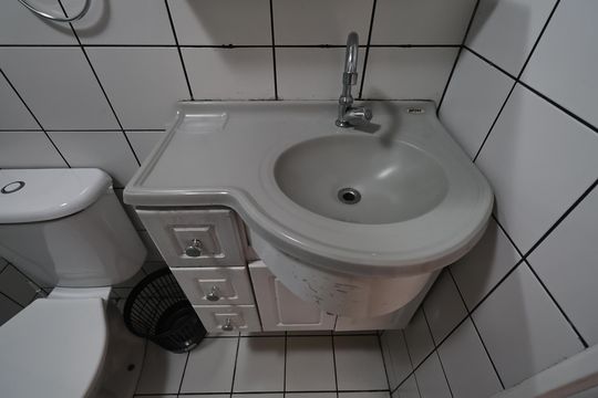 Banheiro de apartamento para alugar com 2 quartos, 68m² em Jardim Santo André, Santo André