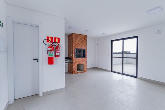 Área comum - Salão de festas de apartamento para alugar com 2 quartos, 57m² em Capão da Imbuia, Pinhais