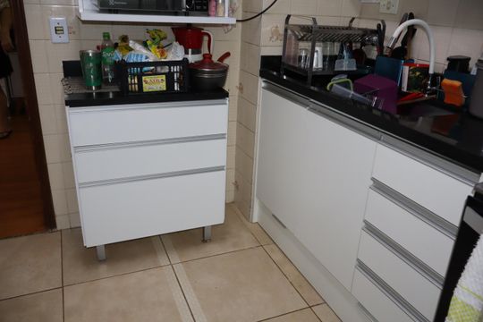 Cozinha de apartamento para alugar com 2 quartos, 60m² em Parque Tomas Saraiva, São Paulo