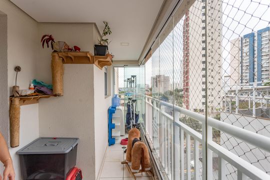 Varanda de apartamento à venda com 3 quartos, 88m² em Centro, Diadema