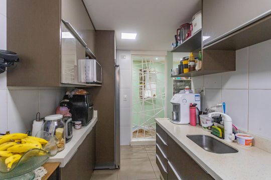 Cozinha de apartamento à venda com 3 quartos, 88m² em Centro, Diadema