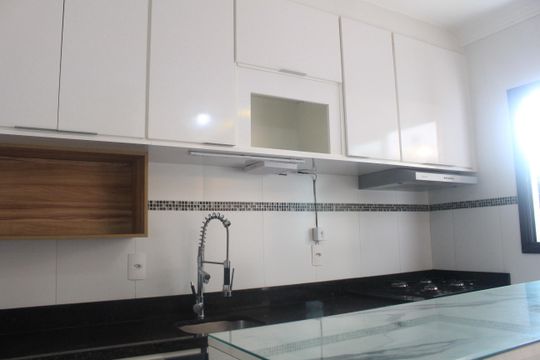 Cozinha de apartamento para alugar com 2 quartos, 44m² em Campestre, São Caetano do Sul