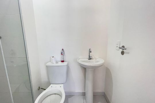 Banheiro de apartamento para alugar com 2 quartos, 33m² em Jardim Celeste, São Paulo