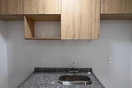 Cozinha  de apartamento para alugar com 2 quartos, 61m² em Campestre, São Caetano do Sul