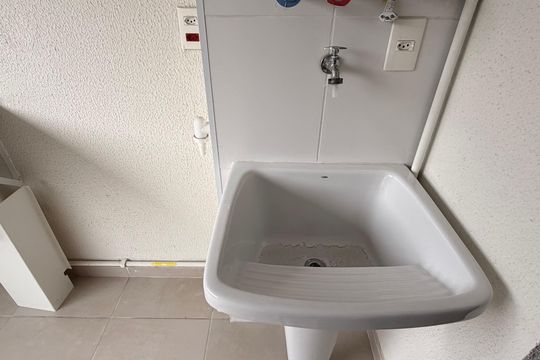 Área de serviço  de apartamento para alugar com 2 quartos, 61m² em Campestre, São Caetano do Sul