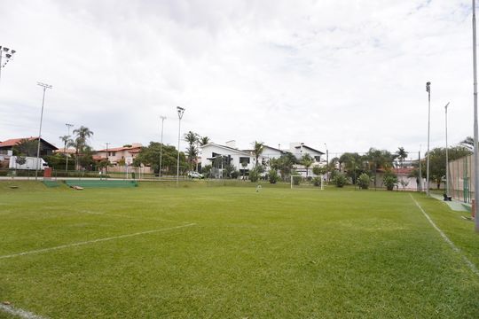 Área comum - Quadras poliesportivas de casa de condomínio para alugar com 5 quartos, 413m² em Bela Vista São-carlense, São Carlos