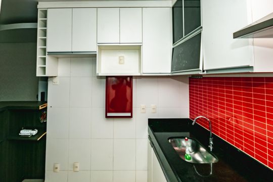 Cozinha de apartamento para alugar com 3 quartos, 86m² em Pampulha, Belo Horizonte