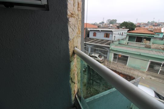 Varanda da Suíte de casa à venda com 3 quartos, 150m² em Jardim Laone, São Paulo