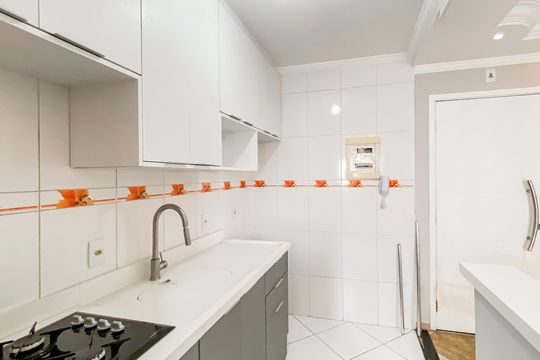 Cozinha  de apartamento para alugar com 2 quartos, 49m² em Jardim Cotinha, São Paulo