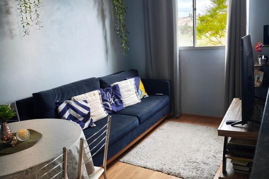 Sala de apartamento à venda com 2 quartos, 45m² em Loteamento Parque São Martinho, Campinas